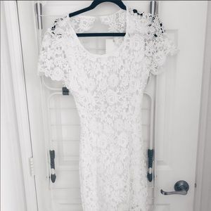Lace eyelet dress